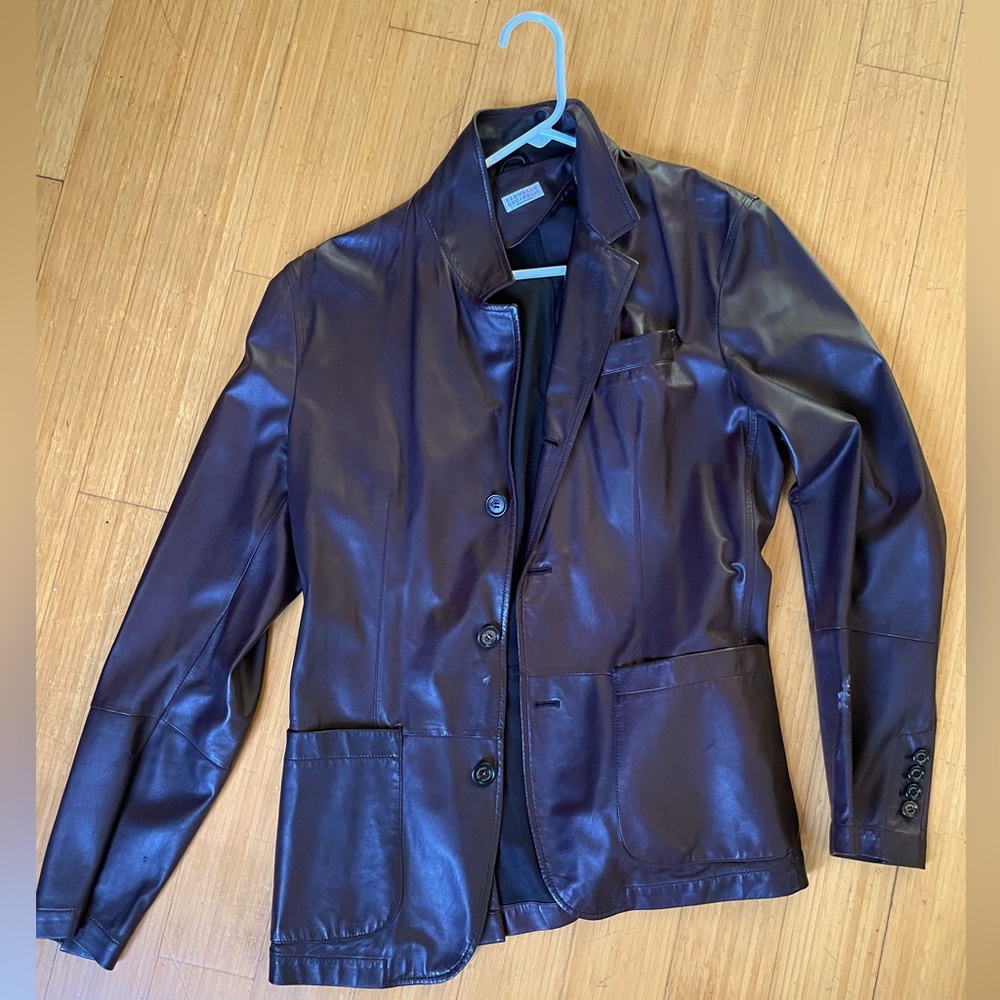 Brunello Cucinelli Leather Jacket